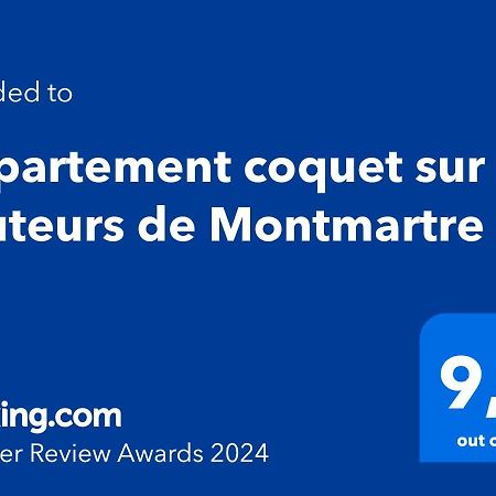 Appartement Coquet Sur Les Hauteurs De Montmartre Paris Exterior photo
